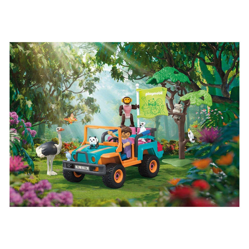 Load image into Gallery viewer, Playmobil animals friends kleurrijke terreinwagen - 71855
