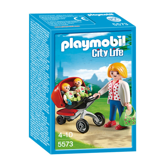Playmobil city life tweeling kinderwagen - 5573