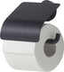 Tiger urban - wc rolhouder met klep - toiletrolhouder met klep - zonder boren - boren of lijmen - zwart