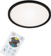 Briloner - led plafonniére - plafondlamp dimbaar - met achtergrondverlichting - incl. afstandsbediening - 18 watt - 2400 lumen - wit-zwart