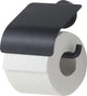 Tiger urban - wc rolhouder met klep - toiletrolhouder met klep - zonder boren - boren of lijmen - zwart
