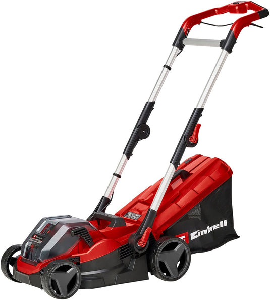 Einhell rasarro 36 34 (2x3,0ah) power x-change grasmaaier accu in hoogte verstelbare greep met klapfunctie, incl. 2 acc