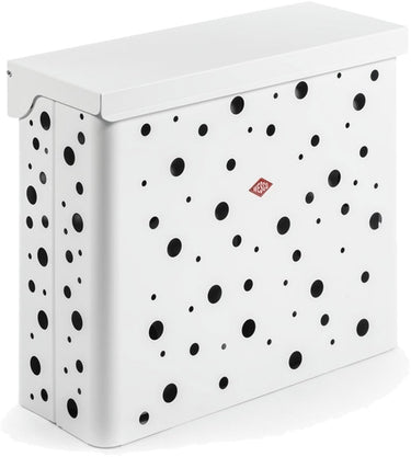Wesco wasmand duo 2 met inzet | 64 liter | duo wasbox (2x32 liter) | metaal - mat wit | waskorf