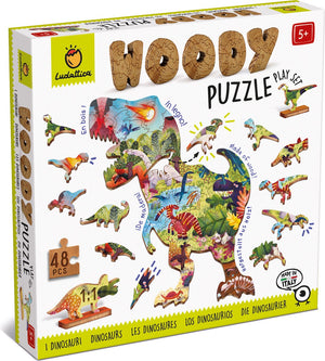 Ludattica houten puzzel - dinosaurus.