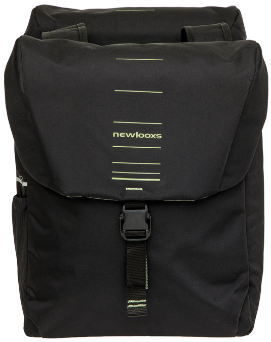 Newlooxs new looxs vigo 536.155 zwart groen dubbeltas 40l