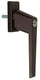 Yale 1019093 - 1 raamkruk met cilinderslot, bruin | 2 stuks