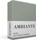 Ambiante jersey split-topper hoeslaken - lits-jumeaux - green
