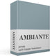 Ambiante jersey split-topper hoeslaken - tweepersoons - blue