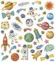 Creativ company stickers ruimtevaart, 1 vel