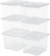 Iris useful storage box opbergbox - 10l - kunststof - transparant - set van 6