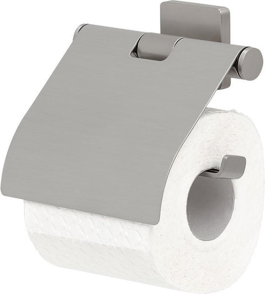 Tiger dock - wc rolhouder met klep - rvs geborsteld