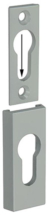 Yale 1019119 - 1 beveiliging profielcil.pz 9mm alu-wit | 3 stuks