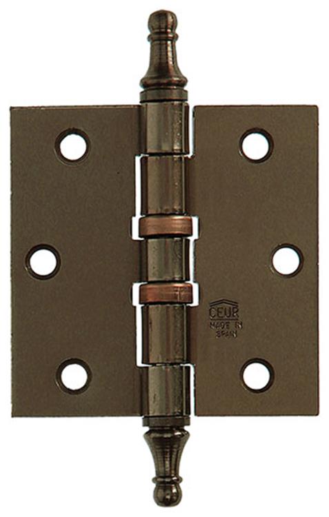 Yale 1019139 - 3 scharnieren met kogellager verbronsd vaasknop 76x76mm | 5 stuks