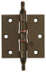Yale 1019139 - 3 scharnieren met kogellager verbronsd vaasknop 76x76mm | 5 stuks