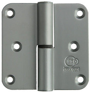 Yale 1019155 - 3 paumellen alu natuur afger. hoek rechts 80x80mm | 5 stuks