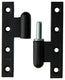 Yale 1019157 - 3 zware paumellen zwart geplast.rechts 110x70mm | 5 stuks