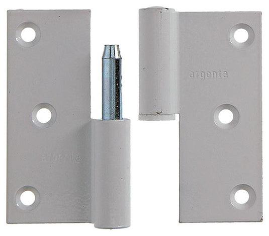 Yale 1019159 - 3 paumellen alu wit rechte hoek links 80x80mm | 2 stuks