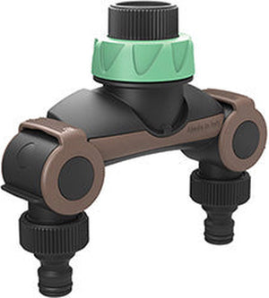 G.f. garden kraan koppeling dubbele uitlaat 3 4 eco friendly