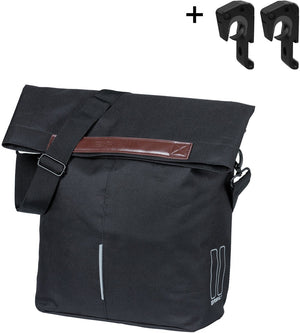 Basil City Shopper - fietsshopper zwart 14-16L