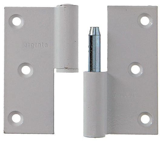 Yale 1019160 - 3 paumellen alu wit rechte hoek rechts 80x80mm | 2 stuks