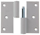Yale 1019160 - 3 paumellen alu wit rechte hoek rechts 80x80mm | 5 stuks