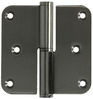 Yale 1019162 - 3 paumellen inox, afger.hoekenrechts 80x80mm | 5 stuks
