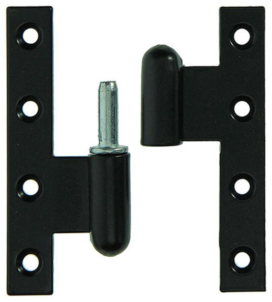 Yale 1019163 - 3 zware paumellen zwart geplast.links 110x80mm | 2 stuks