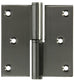 Yale 1019167 - 1 roestvrij stalen paumel rechts met rechte hoek 80 x 82 | 2 stuks