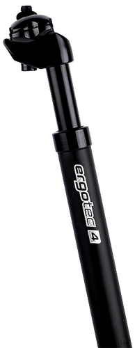 Elvedes zadelpen ergotec verend sp-4.0 ø27.2 350 mm - zwart