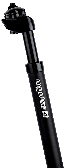 Elvedes zadelpen ergotec verend sp-4.0 ø27.2 350 mm - zwart