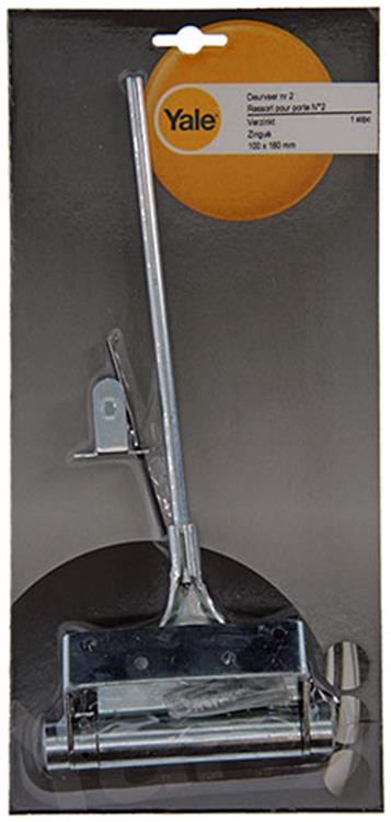 Load image into Gallery viewer, Yale 1019225 - 1 deurveer verzinkt 100x180mm nr.2 | 2 stuks
