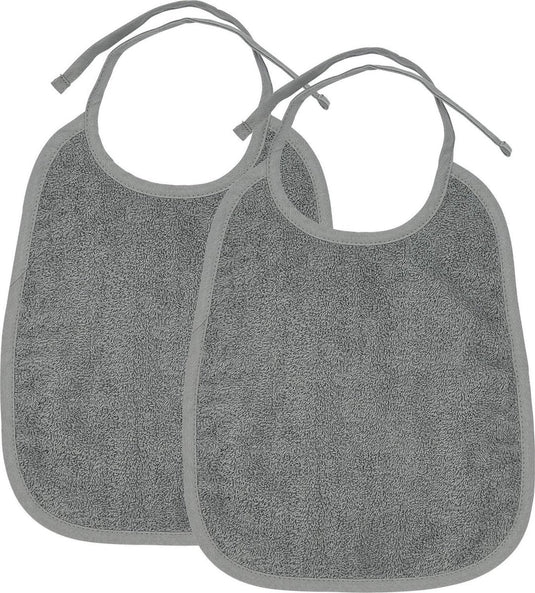 Meyco baby uni slab - 2-pack - badstof - grey