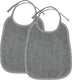 Meyco baby uni slab - 2-pack - badstof - grey