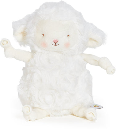 Bunnies by the bay roly poly kiddo knuffel - knuffeldier - geborduurde details - lammetje - 13 cm - wit