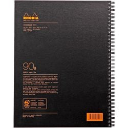 Notitieboek rhodia 191301c geperforeerd zwart