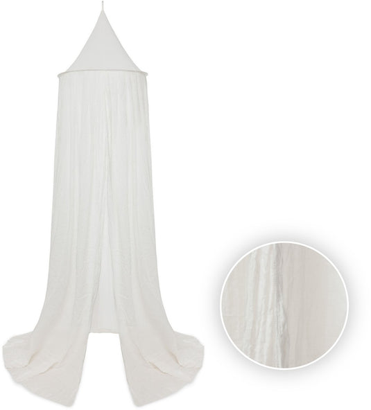 Jollein - baby klamboe vintage ivory - katoen - polyester - baby sluier, bed hemeltje - 245cm