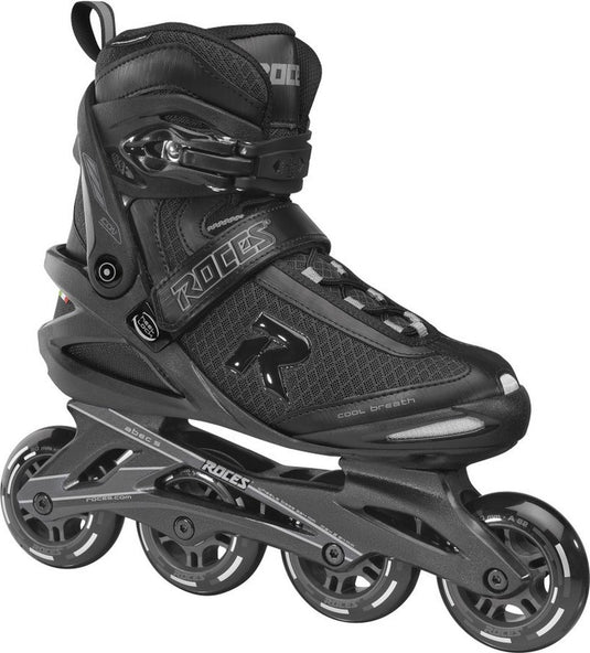 Icon inline skates softboot heren 80 mm 82A zwart maat 46