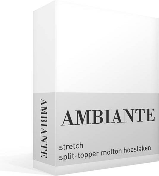 Ambiante splittopper molton 200 x 200 210 cm pocket depth: 25 cm split 85 cm
