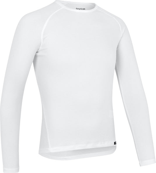 Gripgrab - ride thermal lange mouw winter fiets ondershirt polygiene base layer thermoshirt - wit - heren - maat l