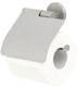 Tiger noon - wc rolhouder met klep - toiletrolhouder - zonder boren - boren of lijmen - rvs geborsteld