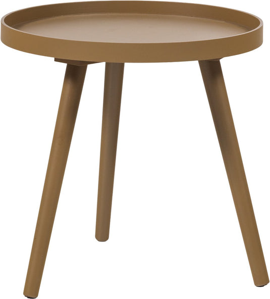 Woood sasha bijzettafel ø 40 cm - hout - honinggeel - 41x41x40.5 cm