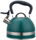 Kinghoff 1855 - fluitketel met fluit - 1.8 liter - rvs - groen