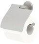 Tiger noon - wc rolhouder met klep - toiletrolhouder - zonder boren - boren of lijmen - rvs geborsteld