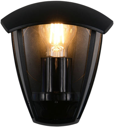 Trio venta - wandlamp - zwart mat - excl. 1x e27 4 w - wandmontage - buitenverlichting - ip44
