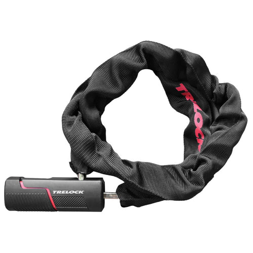 Trelock kettingslot bc 480 code 110 cm - zwart