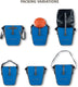 Vaude aqua back single, achterste tas, unisex fiets-sport achterzakken