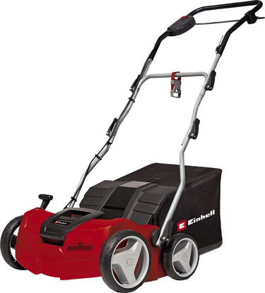 Einhell elektrische verticuteerder beluchter ge-sa 1640 - 1600 w - voor gazons tot 800 m² - tot 12 mm werkdiepte - 20 messen - 30 beluchtingsklauwen - 48 l opvangbak