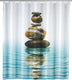 Wenko douchegordijn meditation 180x200cm polyester - inclusief ophangringen - waterdicht - wasbaar - sneldrogend