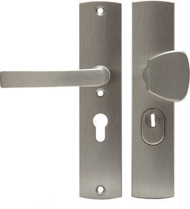 Axa veiligheidsbeslag (curve plus) inox geslepen: knop-kruk (model s blok) pc55 met kerntrekbeveiliging skg***