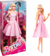 Barbie the movie pop - margot robbie - roze-wit geruite jurk - 33 cm - film pop
